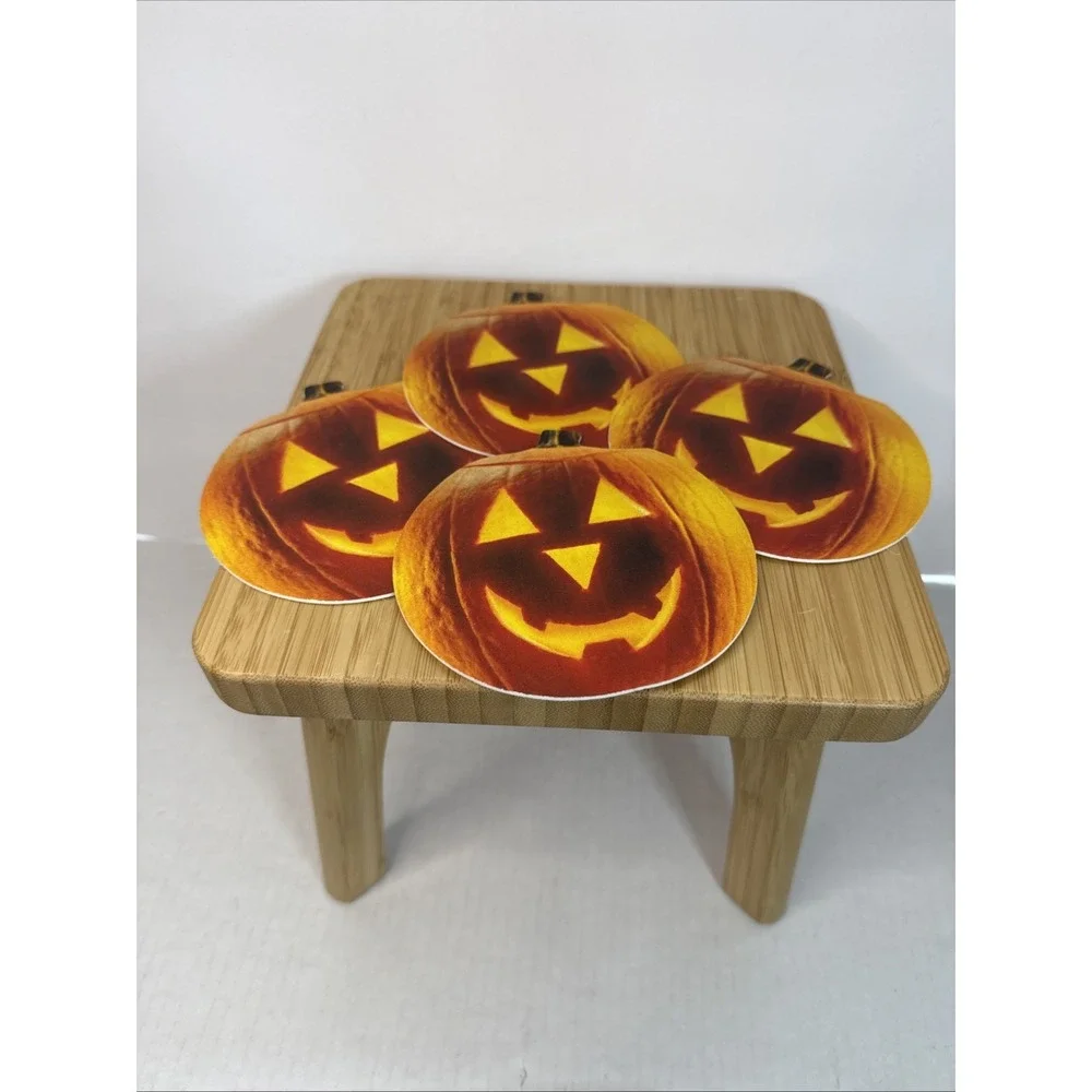 VTG Pimpernel Table Mates‎ Pumpkin JackOLantern Placemats & Coasters Set England